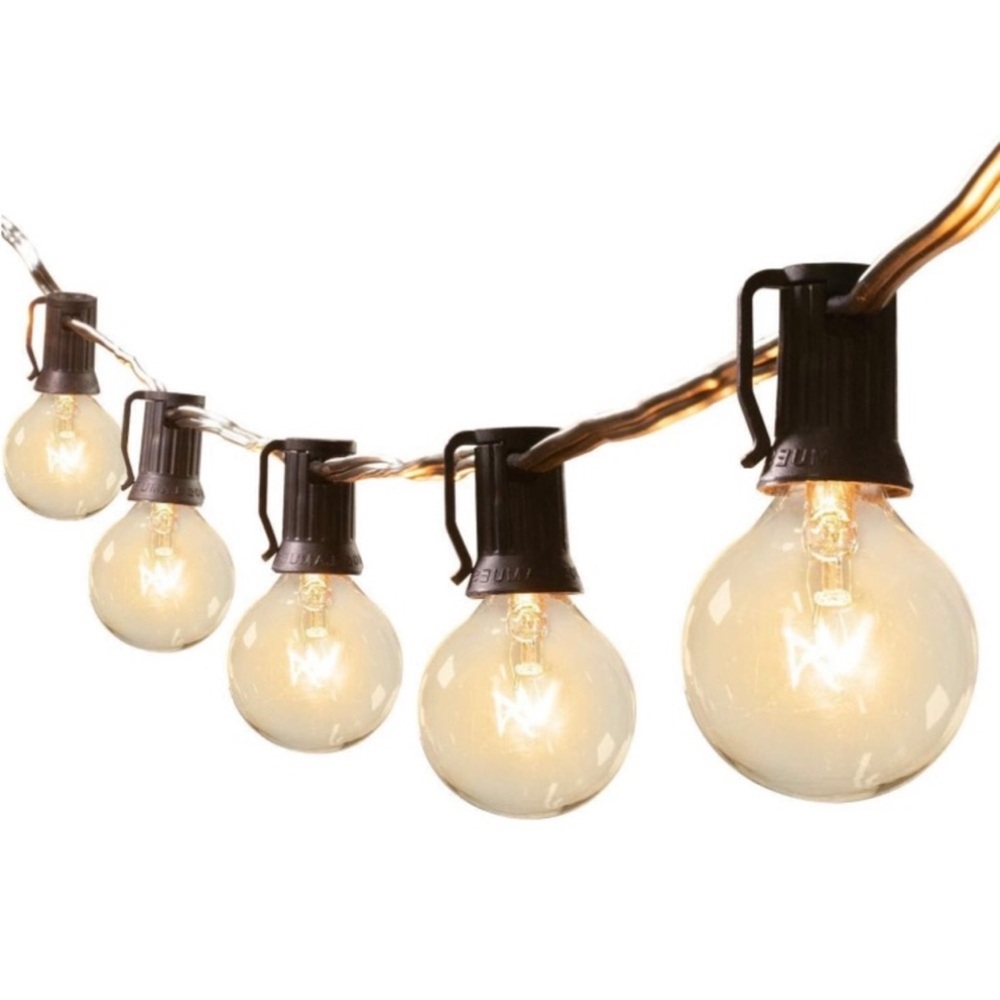 NWT💡 25’ CLEAR WATERPROOF IN/OUTDOOR PARTY PATIO POOL DECK CAMP LIGHT STRING - Picture 4 of 12